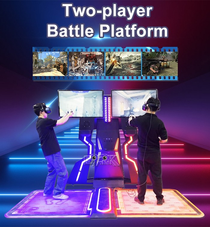 Two Player Battle Platform 9D Virtual Reality Arcade Machine Amusement Equipment