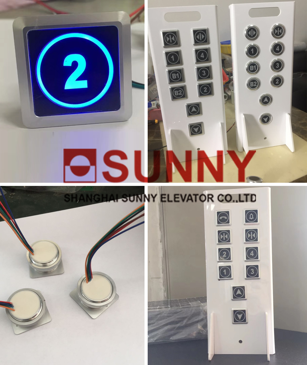 Touchless 500cd/㎡ Fireproof Pc Dc24v Elevator Push Button Switch For Elevator Parts