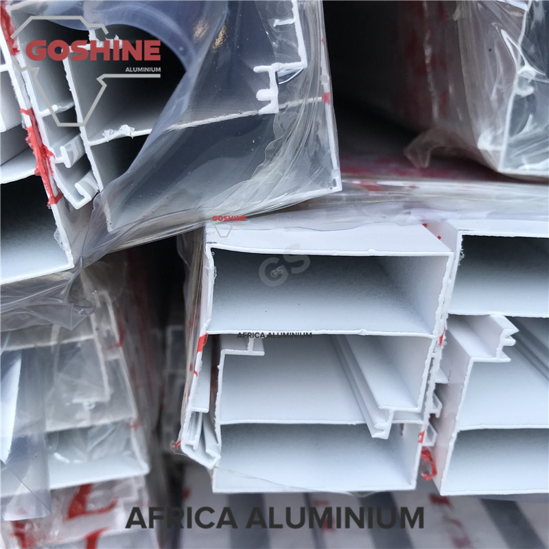 Nigeria Powder Coating Beige Color Window And Door Aluminum Profiles 40x40