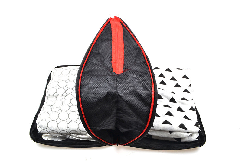 35cm Carry On Travel Luggage Organizer Compression Pouch Fashion Black Business Trip