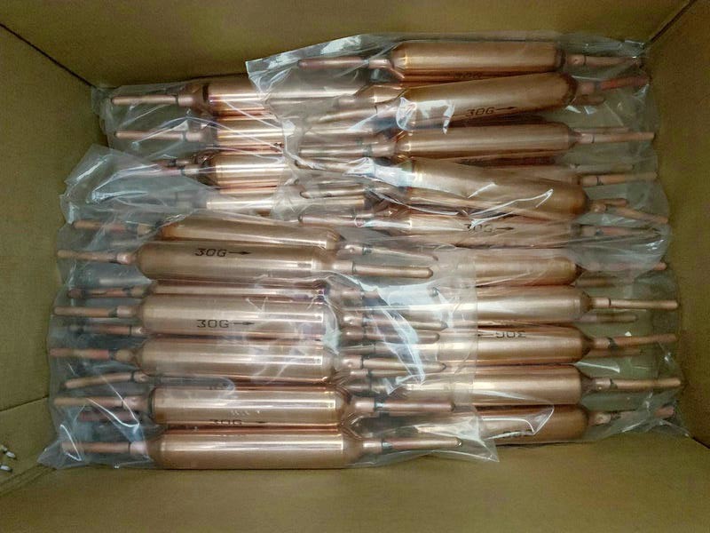 Multi Size Refrigerator Filter Drier , Gas Copper Filter Dryer