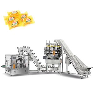 Dimple Plate Hopper Vertical Multihead Weigher Bagged Bread Secondary Packaging