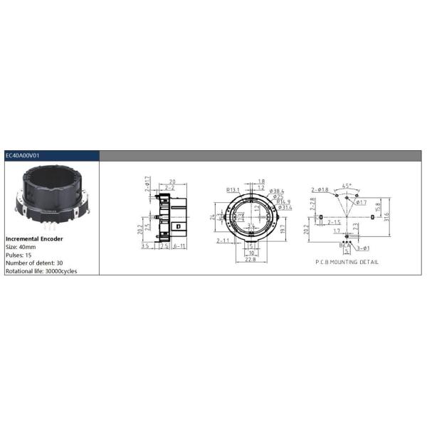 Rotary Encoder with Ec11 Knob and Angle Tracking