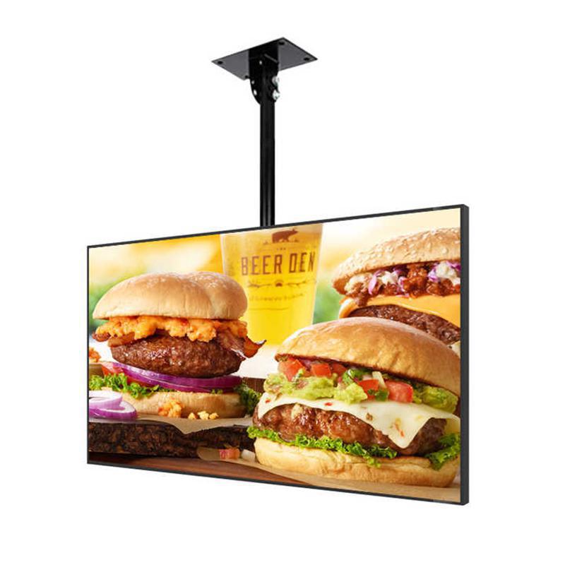 Restaurant Electronic Digital Signage 49 Inch Hanging Wall Mounted Digital Display With 3840x2160 Resolution 04