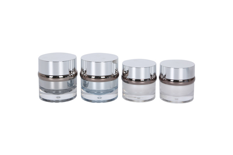 Custom Color Acrylic 100ml 120ml 150ml Lotion/Toner Bottle 30g 50g Cream Jar Skincare Cosmetic Packaging Set