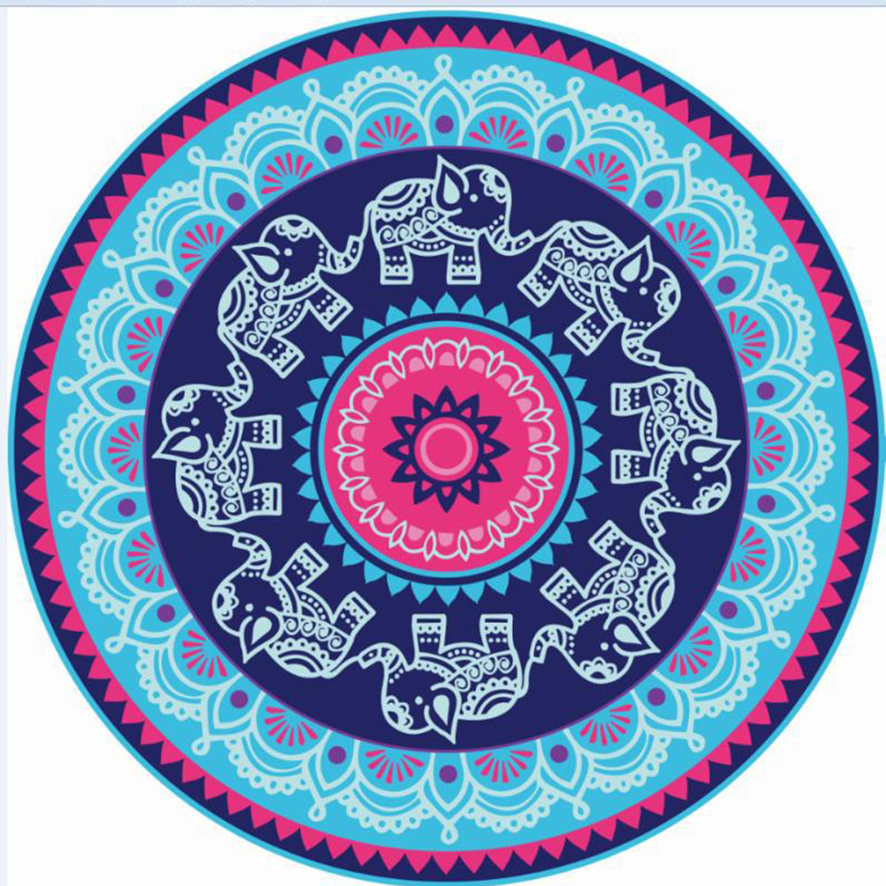 Multifunctional Sublimated Beach Towels Tablecloth Picnic Blanket Fine Texture