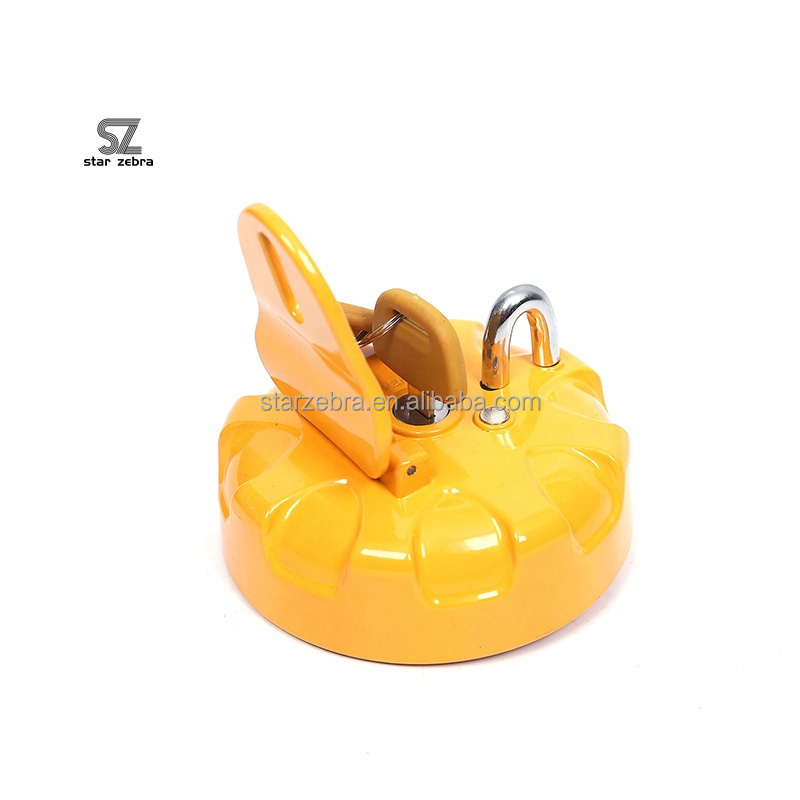 Excavator General Parts for SANY SY215 SY235 Anti-theft Diesel Fuel Tank Cap Cover in Yellow Color