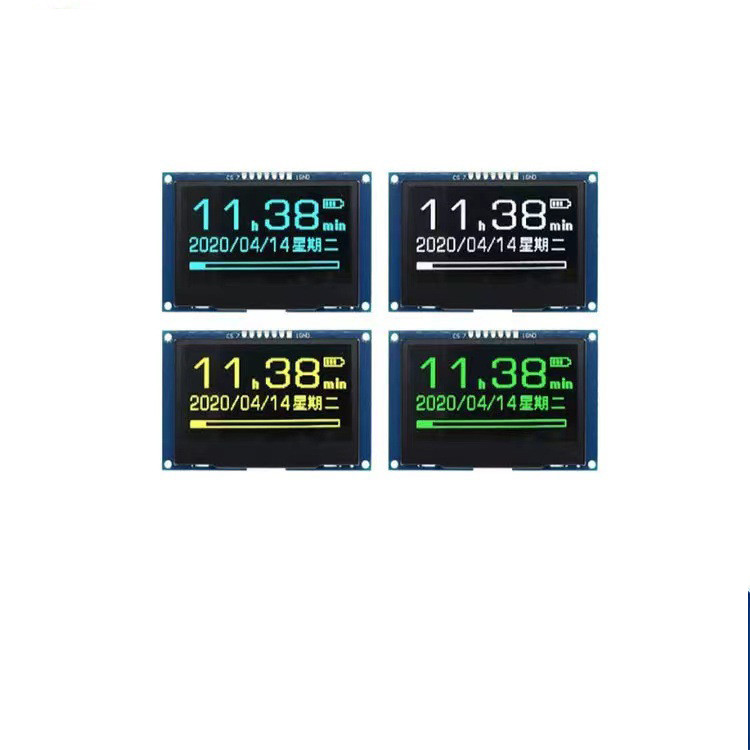 2.42 Inch PMOLED Display Module With PCBA, 128*64 Resolution, 7 PINS IIC/SPI Interface