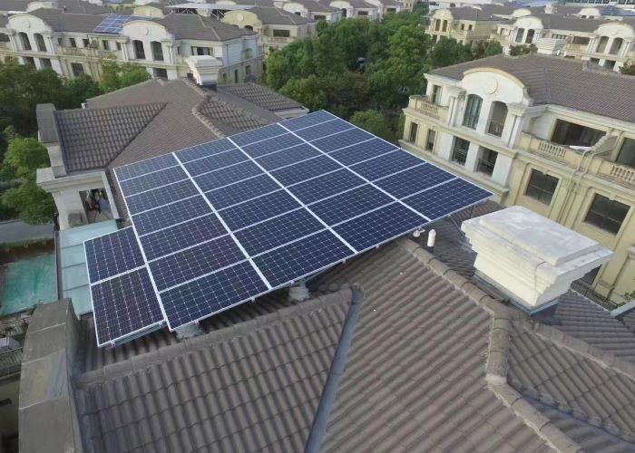 Silver Photovoltaic Solar Panel Mounting Hardware Tile Roof 50m/S