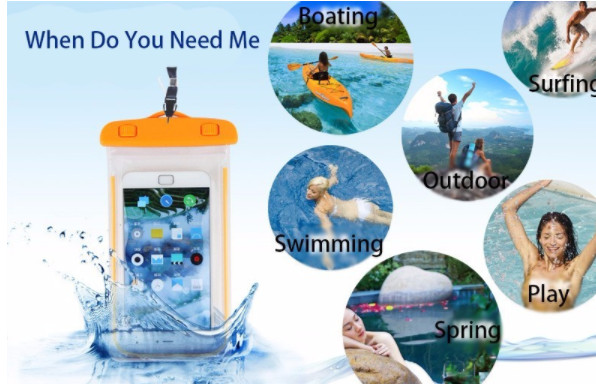 Clear Pouch PVC Waterproof Phone Bag Cell Phone Case For Iphone