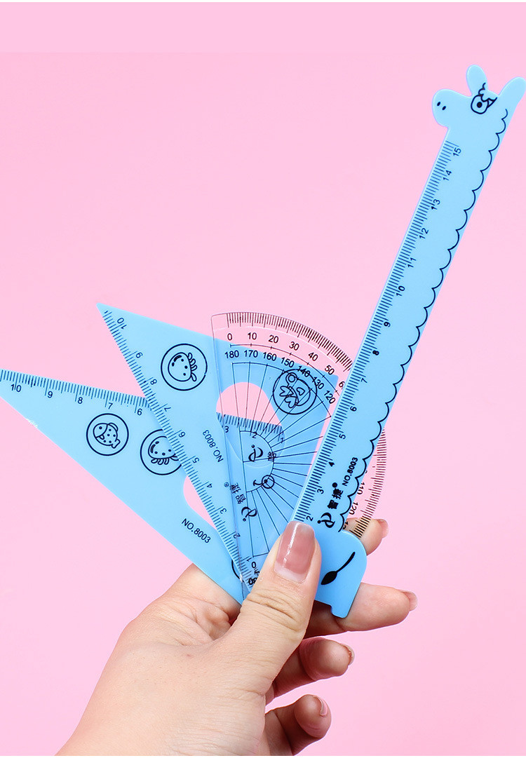 Soft Cartoon Shatterproof Straight Edge Ruler Bendable Ruler 30cm/12inch