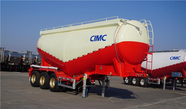 50-55cbm Powder Bulk Cement Tankers Truck for Sale-CIMC Manufacturer