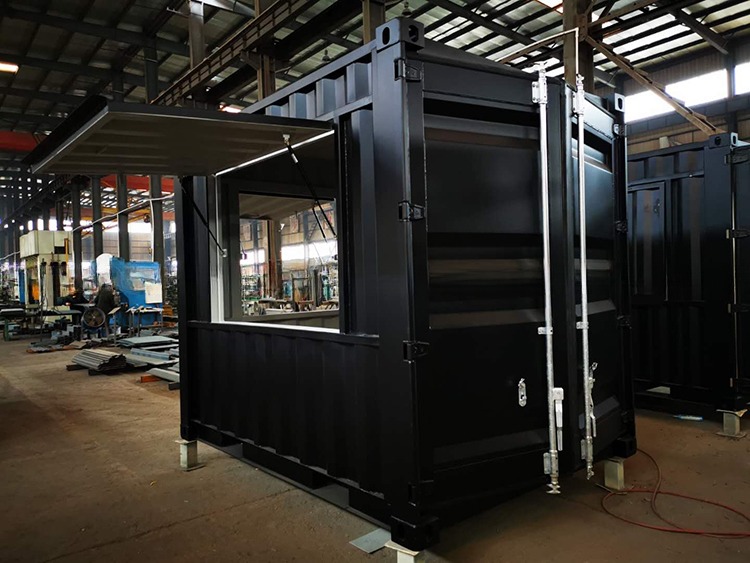 Kiosk 10ft Shipping Container Coffee Shop Custom Made Movable Bar Cafe Store with Plywood Floor