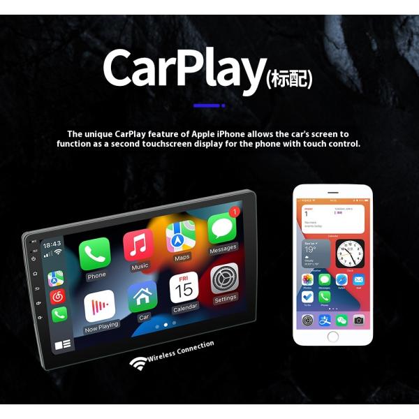 Creatall 9 Inch Universal Dashboard GPS Navigation Player Android All-in-One Wireless CarPlay with ADS for Automotive Use