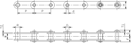 Hollow Pin Chains