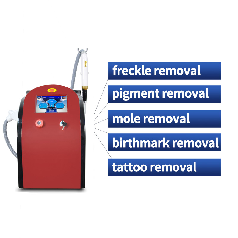 2000W Picosecond Laser Tattoo Removal Machine Q Switched Nd Yag Skin Rejuvenation