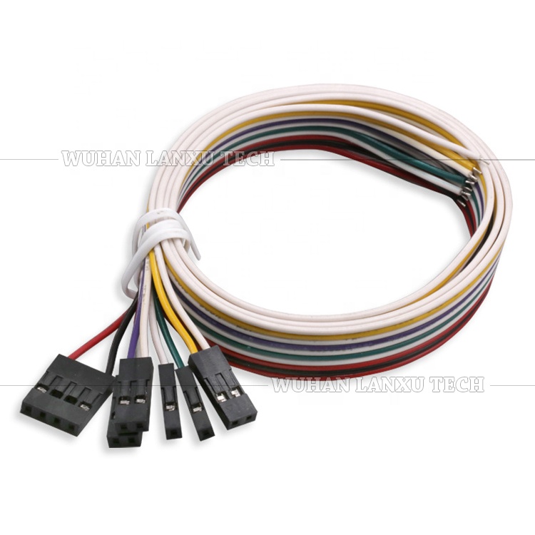 Custom Breadboard 1 Pin 2p 3p 4p 5p 6p 7p 8p 10p Male Female Dupont Connector Jumper Wire Cable