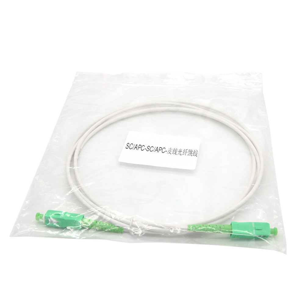 Simplex OS2 Single Mode Fiber Optic Patch Cord SC APC to SC APC