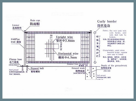 double loop Welded Wire Fence Steel-patern
