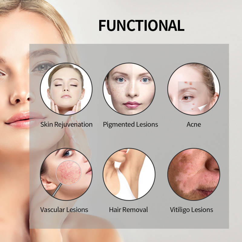 Professional Ipl Shr Laser Opt Skin Rejuvenation 15x15mm Spot Size