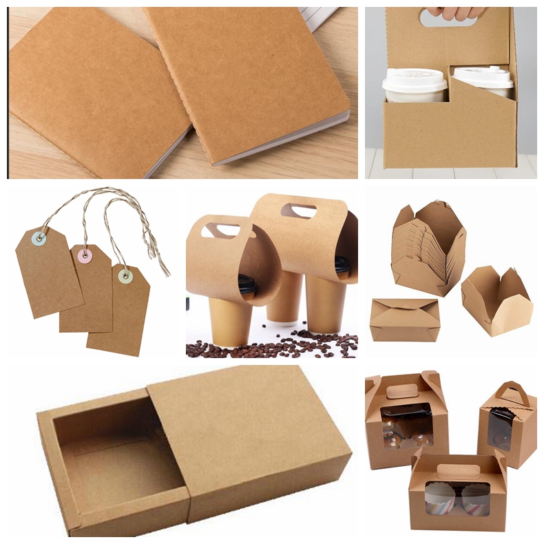 Unbleached brown kraft paper