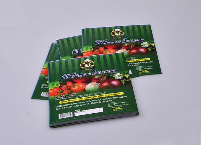 Personalized permanent self adheisve paper seasoning food container packaging labels