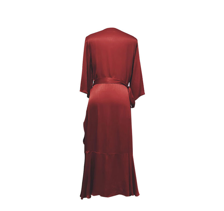 Women Viscose Satin Party Dress Christmas Clothes