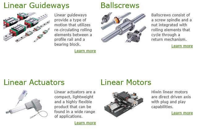HIWIN Bearing Linear Guideways