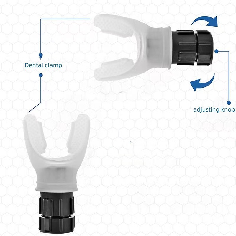 Silicone Respiratory Trainer Compact Adjustable Resistance Breathing Trainer Device