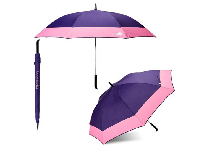 Extra Large Compact Golf Umbrella Rubber Handle Manual Open Rain Proof