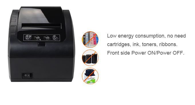 80MM Pos Thermal Receipt Printer  with Lan Usb Serial Port Wifi