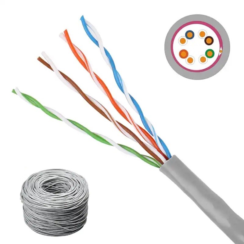 Pure Copper CCA Conductor Cat5e LAN Cable For LAN Networking 305m