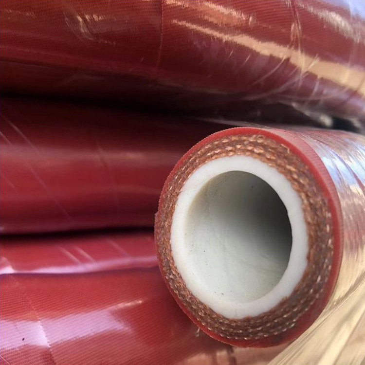 Industrial Braided Steam Hose Black Blue Fittings Acid Resistant