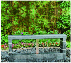 Decorative Feng Shui Cast Stone Garden Fountains With Crystal Glass Column