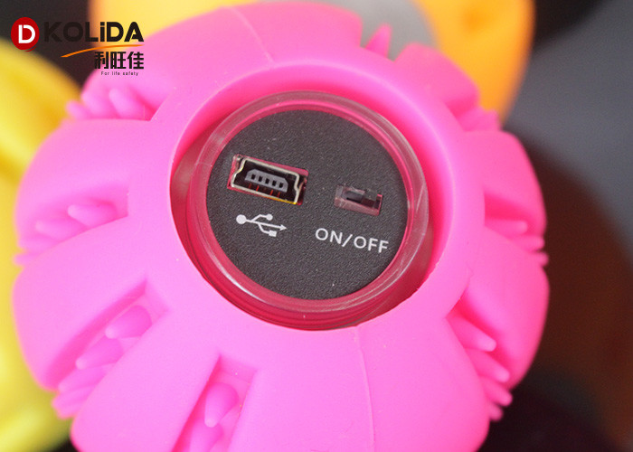 Usb Rechargable Silicon Dog Toy Light Up Ball Blinking Puppy Pet Toy