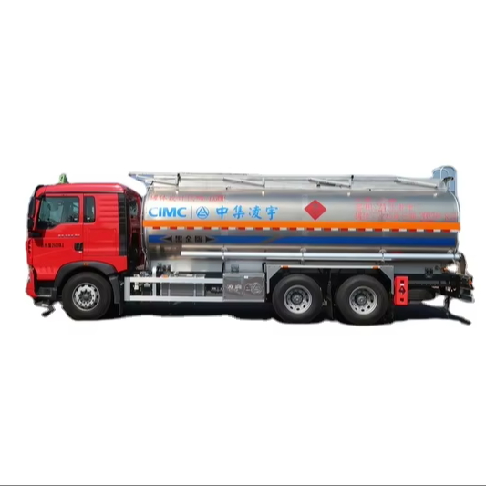 CIMC LINYU 6*4 24m3 Aluminum Alloy Tanker Truck for Flammable Liquid Fuel Transport