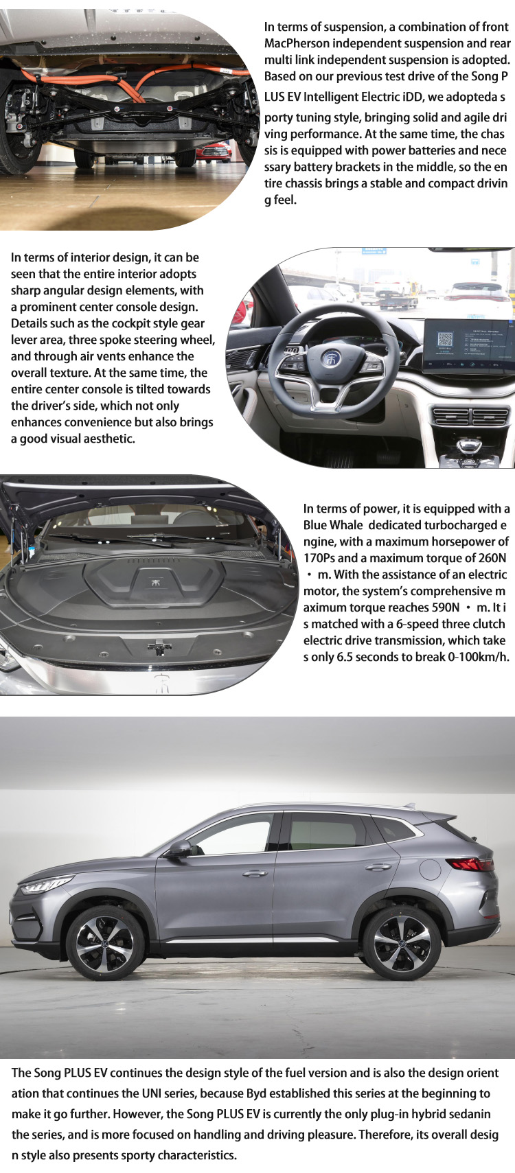 BYD Song Small Plug In Hybrid Electric Vehicle SUV New Energy