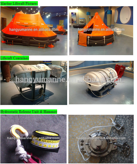 20 person cheap Open Reversible self inflating life raft