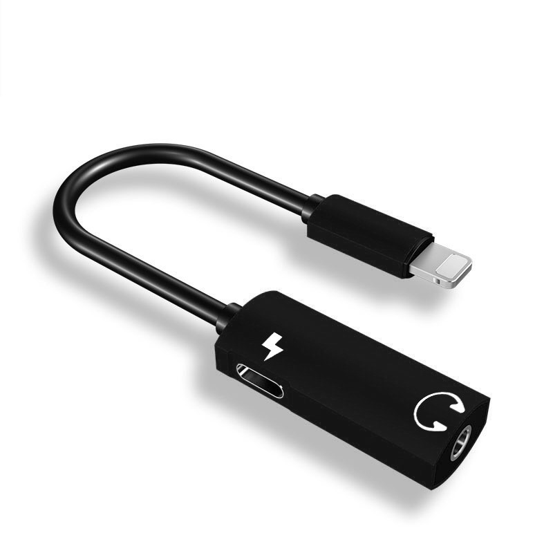 3.5mm Headphone Jack Adapter Earphone Adapter Splitter 2 in 1 Audio Jack and Charger for iPhone