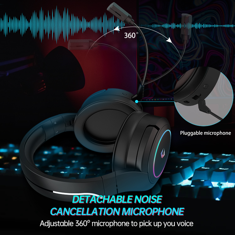 7.1 Surround X6 Pro Wireless Gaming Headset For PS5 Compatible Volume Control OEM