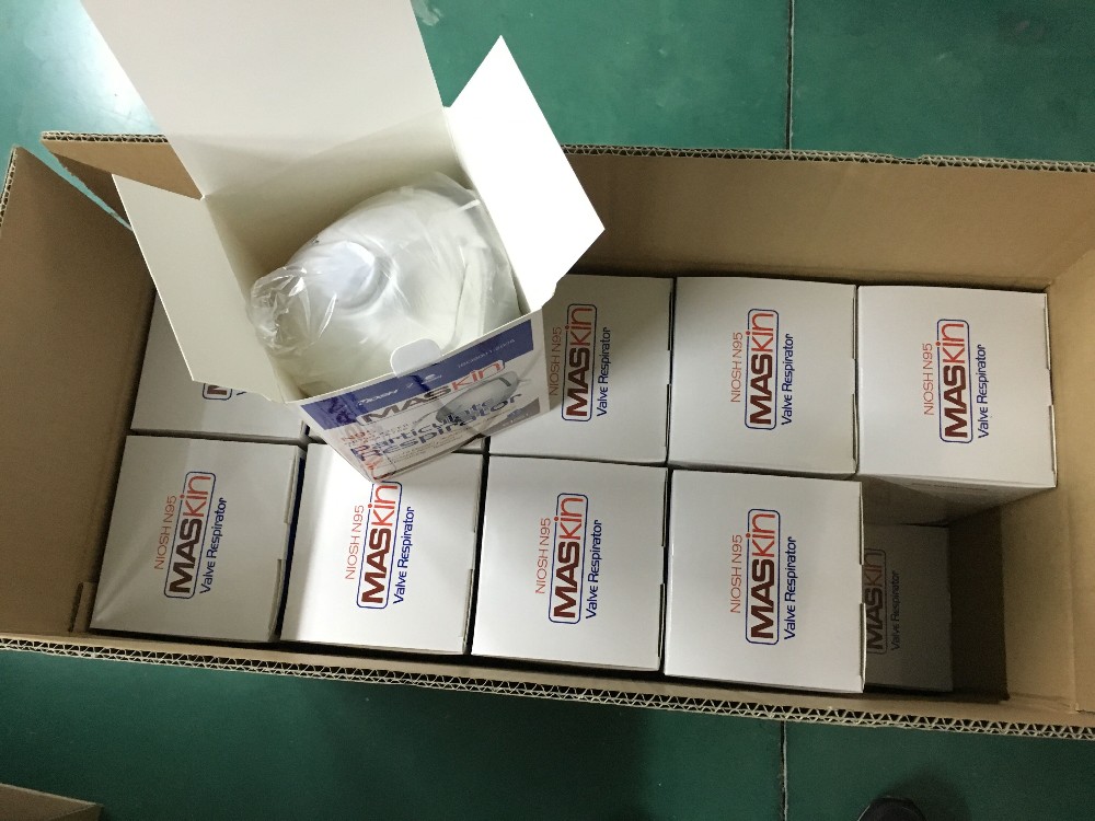 Coronavirus Disposable Face Mask Niosh Approved Respirator With Earloop