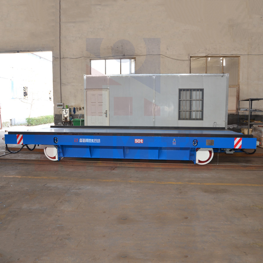 Heavy Industry Use 50 Tons Rail Transfer Trolley Electric Steel Plant
