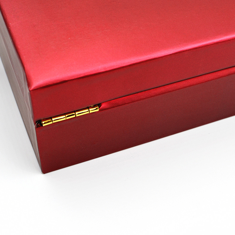 Luxury handmade rigid cosmetic and skincare kit box with hinge and locker
