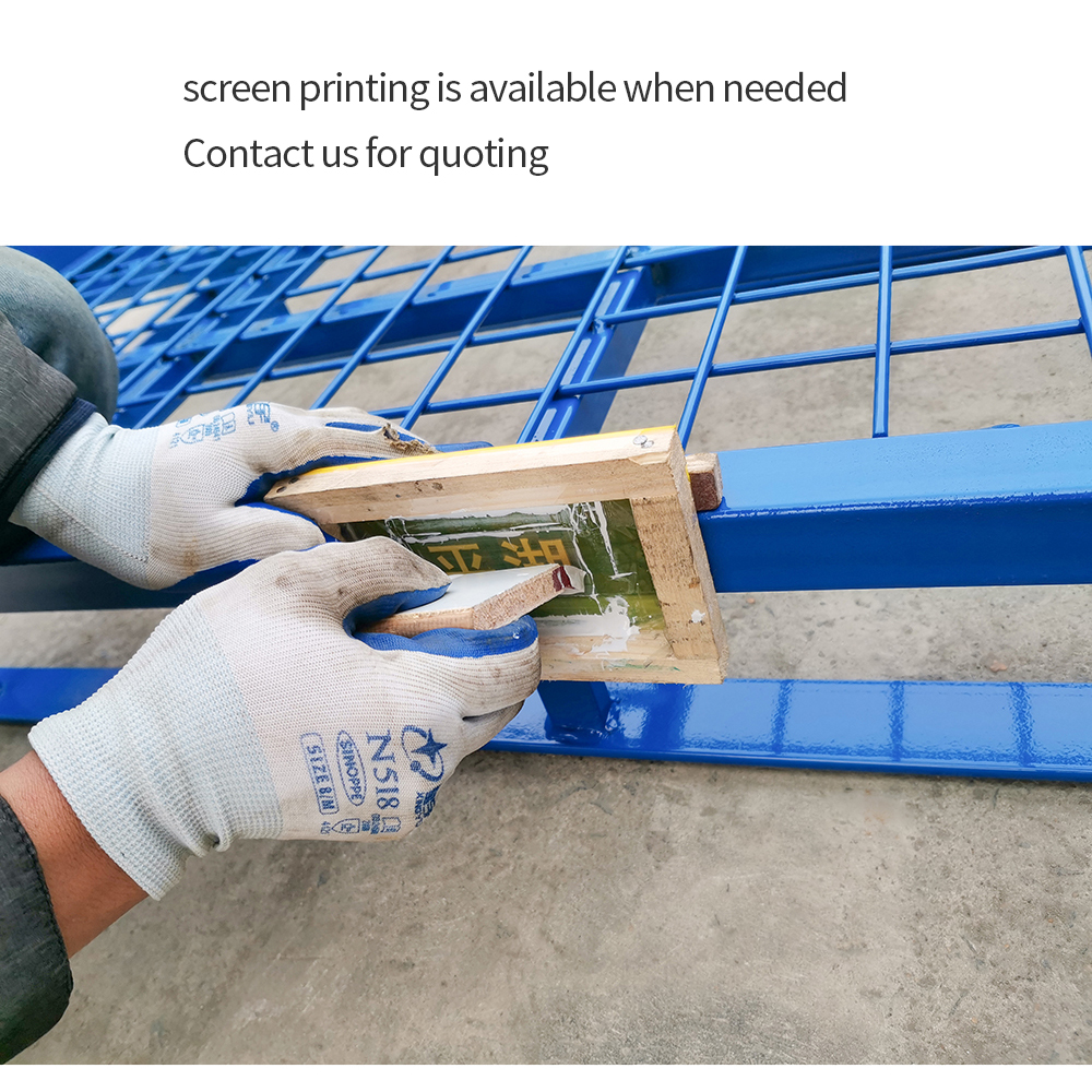 Heavy Duty Industrial Foldable Steel Storage Container Bin with Powder Coating Finish