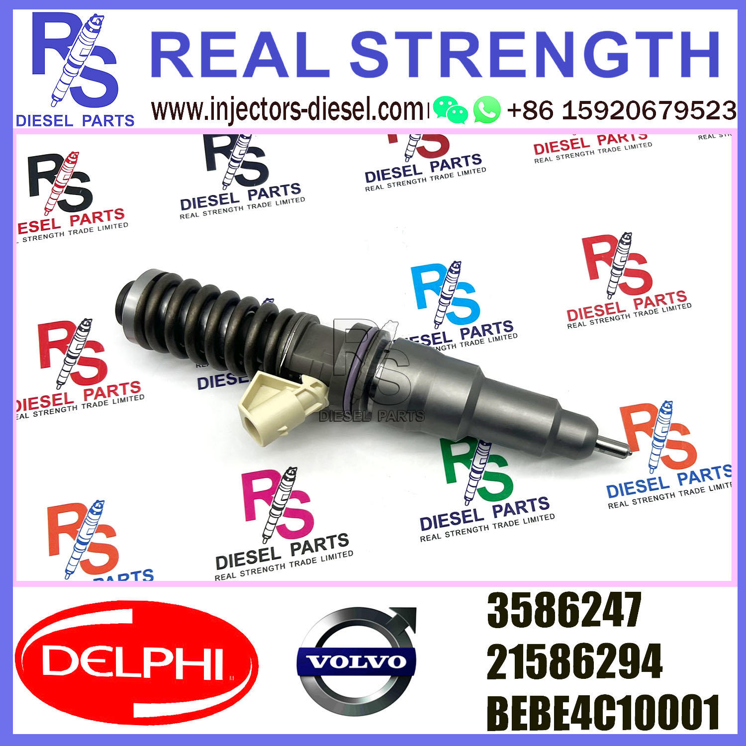 21586294 Delphi Diesel Injectors 03586247 BEBE4C10001 E1 For V-O-L-V 9.0 LITRE TRUCK