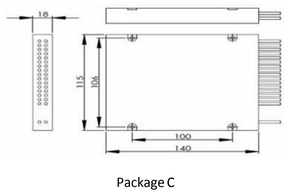 1310/1550nm Fiber Optical Coupler Single Mode Fiber Coupling 1xN