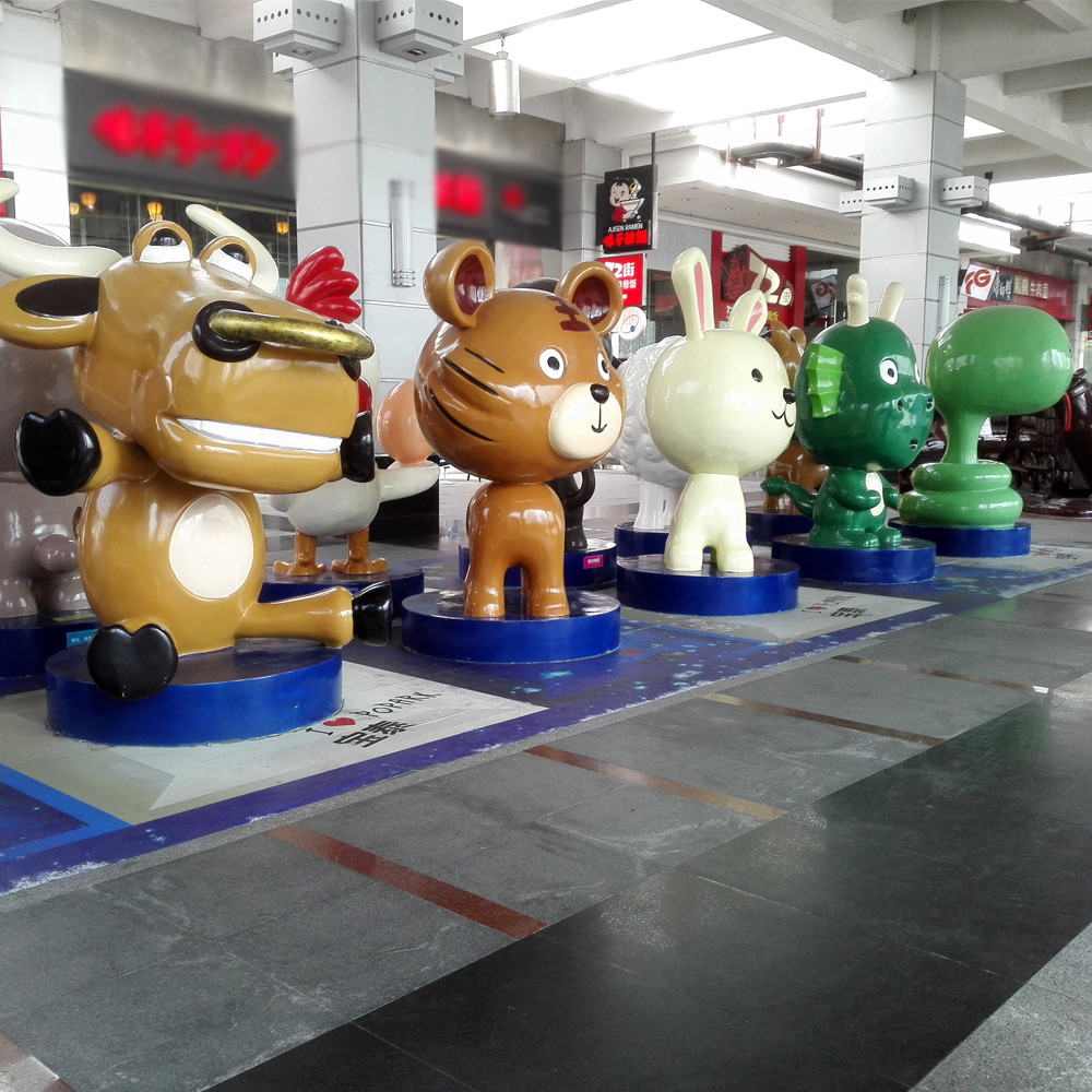 customize size mascot animal sculpture as decoration statue in enterprise/garden/ hall/ company