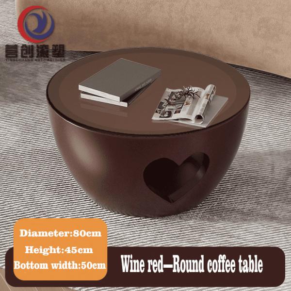 UV Resistant Sleek Round Rotational Molded Furniture For Indoor / Outdoor Easy