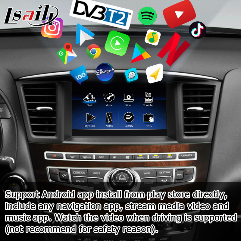 HD multi finger touch screen carplay android auto upgrade for Infiniti QX60 JX35 2013-2016 IT06