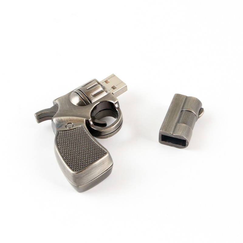 Gun Shapes Metal USB 3.0 PCBA Fast Speed 256GB 512GB 1TB 100MBS